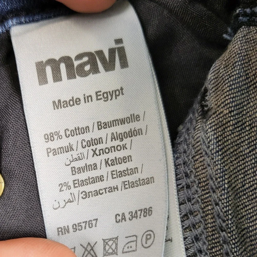 Mavi Men's Marcus Slim Straight Jeans 28x34 Midnight Miami Dark Wash Stretch NWT